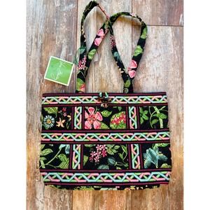 Vera Bradley Botanica Small Tic Tac Tote Quilted Floral Handbag New With Tags